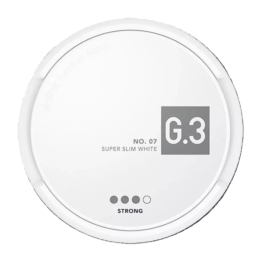 G.3 No7, Super Slim White - Strong - S3 | Swedish Match