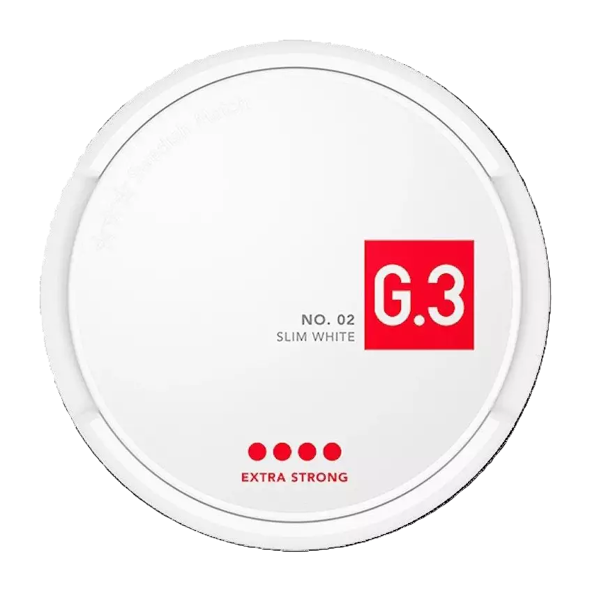G.3 No2, Slim White - Extra Strong - S4 | Swedish Match