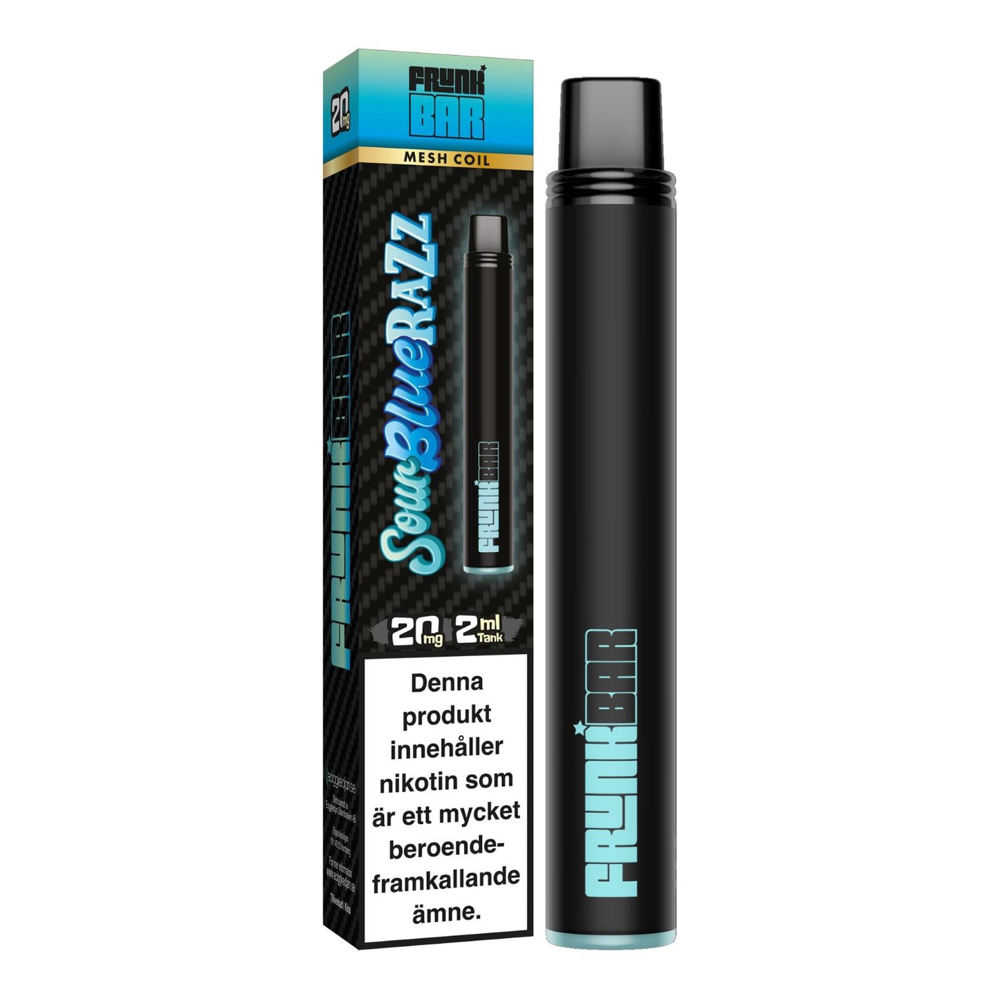 Frunk Bar, Mesh - Sour Blue Razz - Engångs Vape 20mg