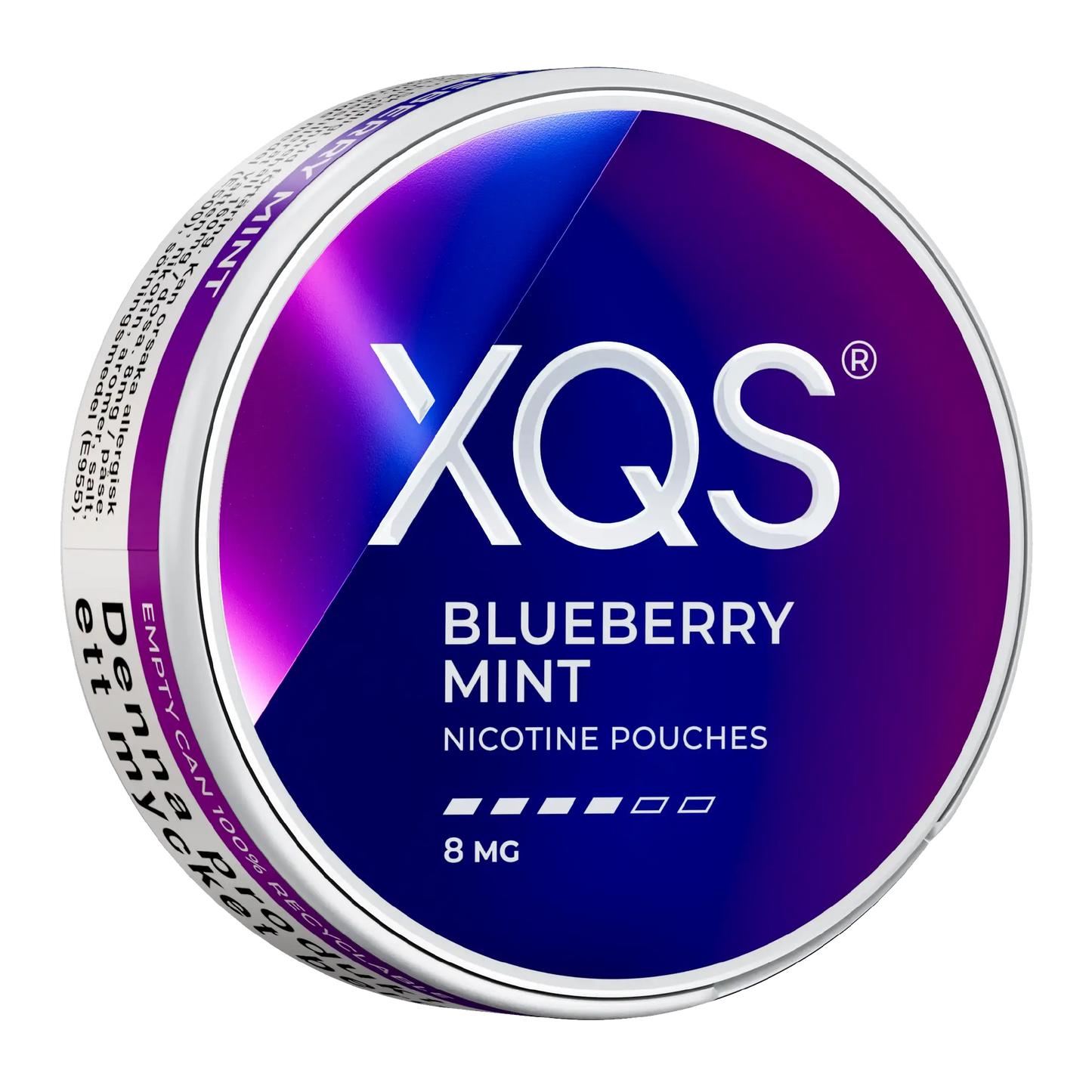 XQS Blueberry Mint 8mg S4 | Snus Nicotine Pouches | Köp online