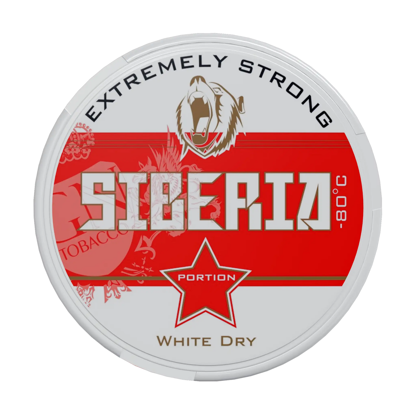 Siberia -80 Degrees Extremely Strong White Dry, Portion | Tobaksnus