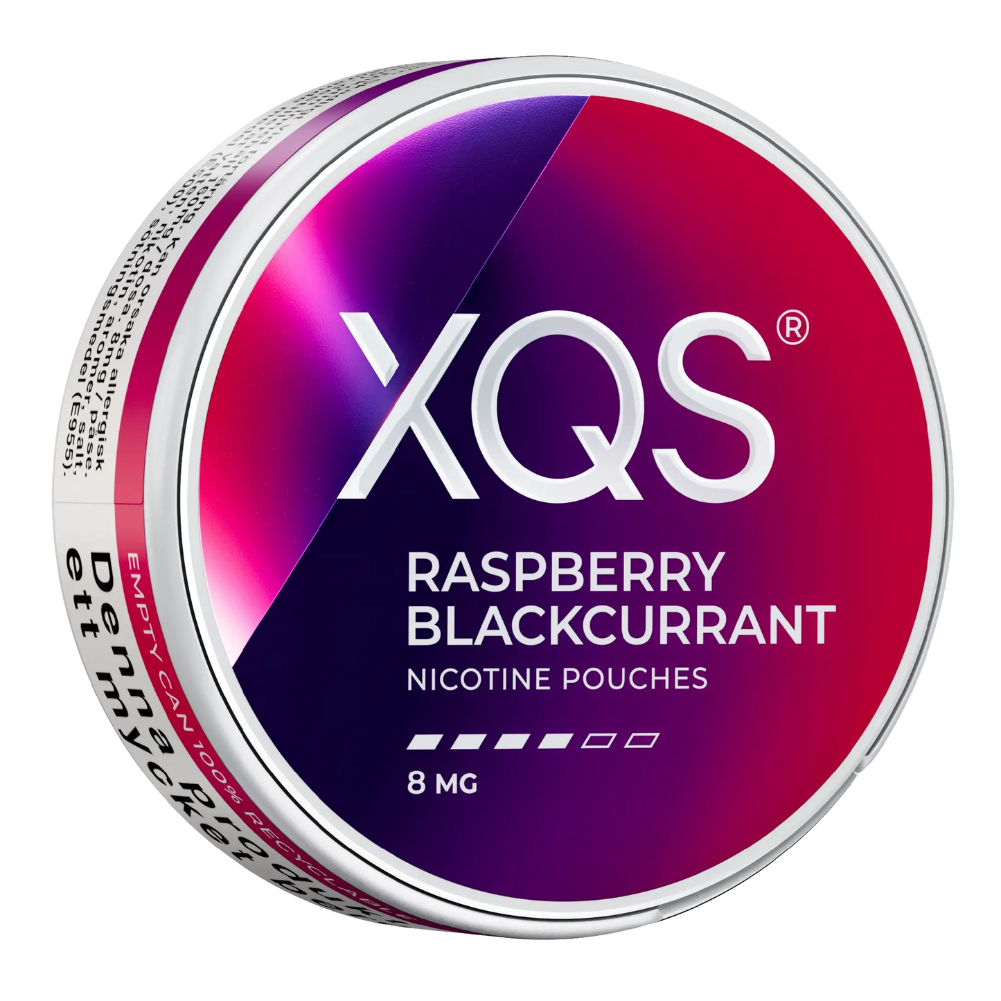 XQS Raspberry Blackcurrent 8mg S4 | Snus Nicotine Pouches | Köp online