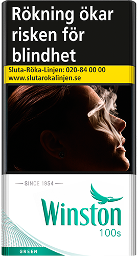 Winston Classic Green 100s, 20 pack | Cigaretter