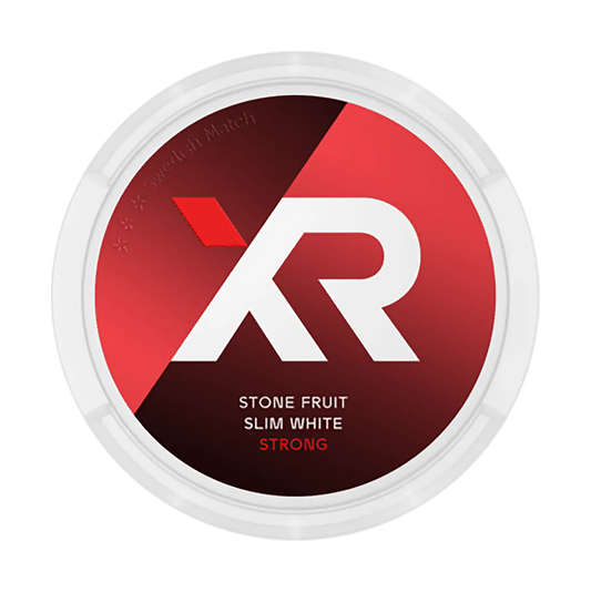 XR Stone fruit slim white, Strong - Portionssnus | Swedish Match