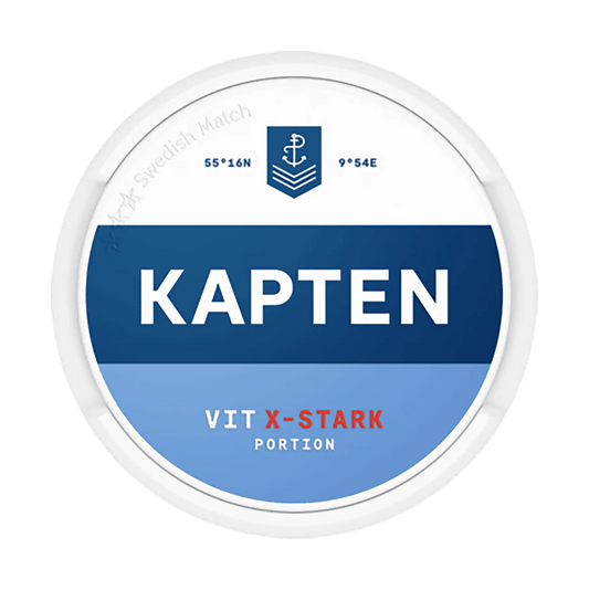 Kapten Vit X-Stark Portion | Swedish Match
