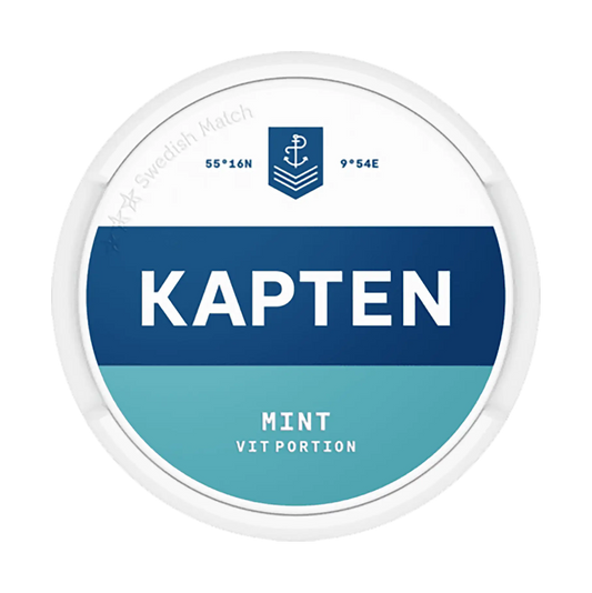 Kapten Mint Vit Portion | Swedish Match