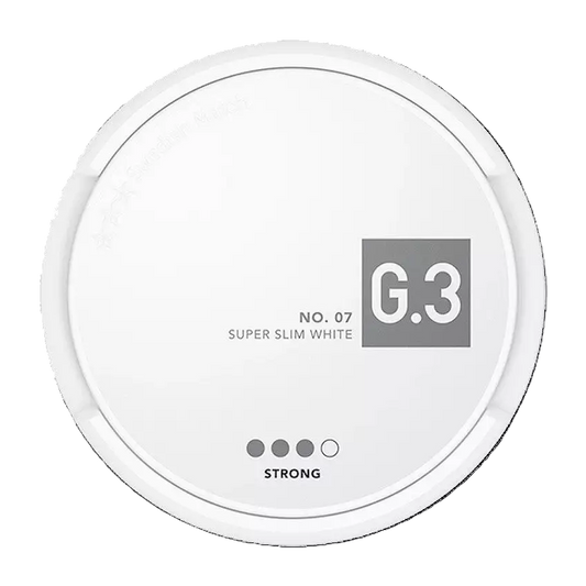 G.3 No7, Super Slim White - Strong - S3 | Swedish Match