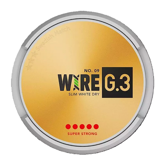 G.3 Wire No9, Slim White Dry - Super Strong - S5 | Swedish Match