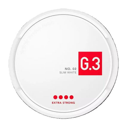 G.3 No2, Slim White - Extra Strong - S4 | Swedish Match