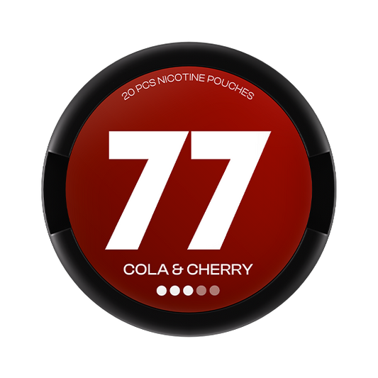 77 Cola & Cherry Nicotine Pouches 10,4 mg - S3