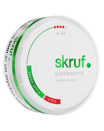 skruf SUPERWHITE no.64 Fresh Apple Extra Strong