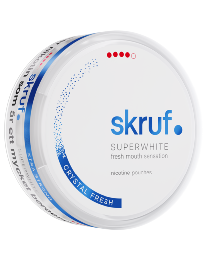 Skruf Superwhite Crystal Fresh Xtra Strong