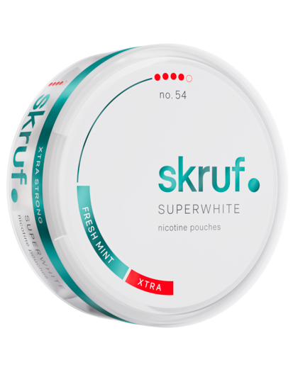 Skruf Superwhite no. 54 Fresh Mint Xtra Strong