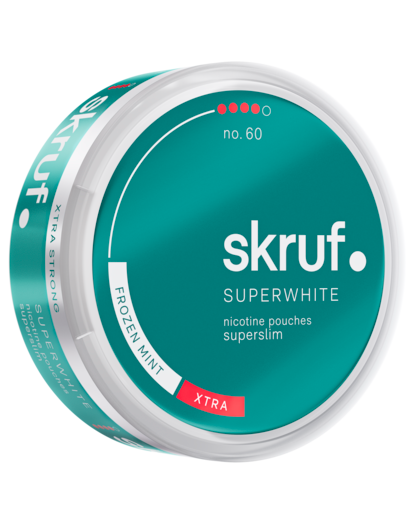 Skruf Superwhite no. 60 Frozen Mint Superslim Xtra Strong