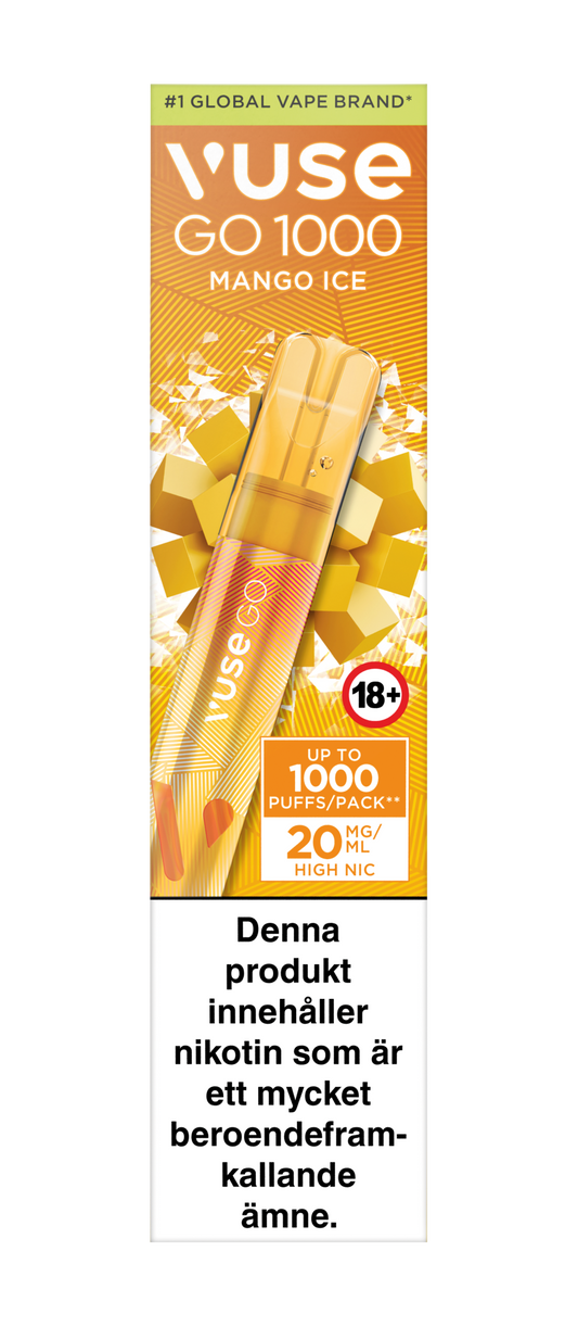 Vuse Go 1000 - Mango Ice - Engångs Vape 20mg