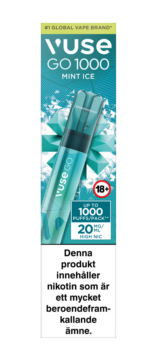 Vuse Go 1000 - Mint Ice - Engångs Vape 20mg