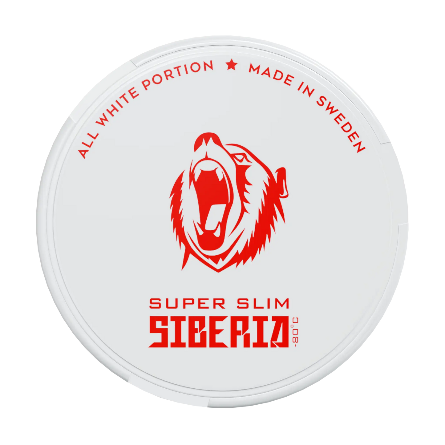 Siberia -80 Degrees Super Slim All White Portion