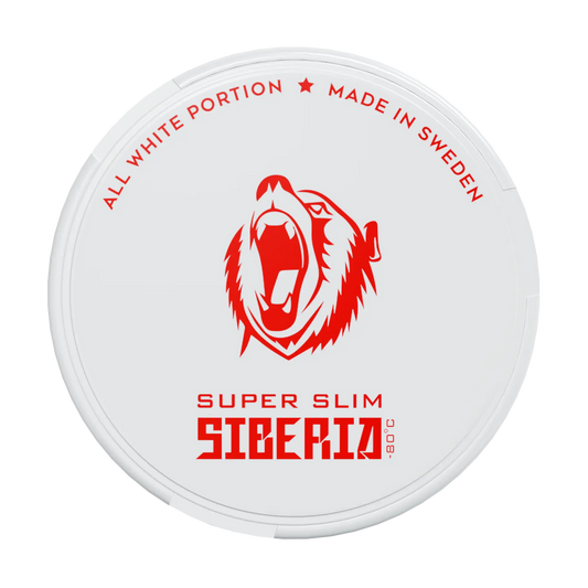 Siberia -80 Degrees Super Slim All White Portion