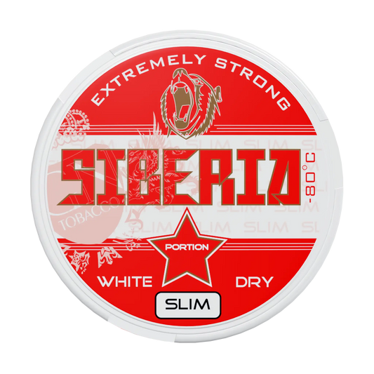 Siberia -80 Degrees Extremely Strong White Dry, Slim Portion | Tobaksnus