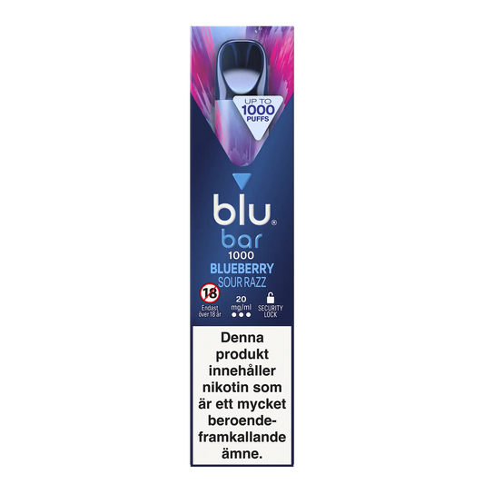 Blu Bar - Blueberry Sour Razz 20mg Vape