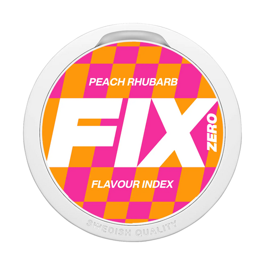 FIX Zero - Peach Rhubarb | Nikotinfritt Snus
