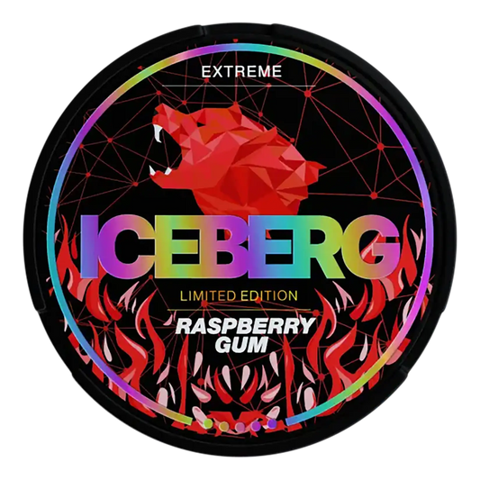 Iceberg Raspberry Gum - Extreme | Vit Snus Nicotine Pouches - 50 mg