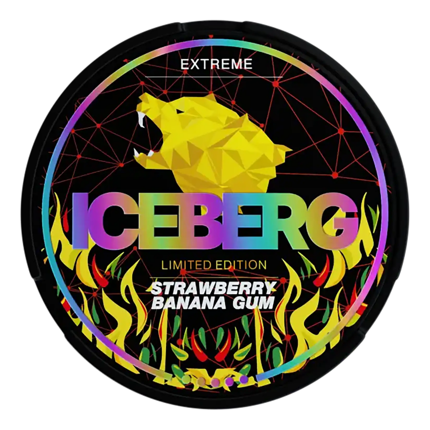 Iceberg Strawberry Banana Gum - Extreme | Vit Snus Nicotine Pouches - 50 mg