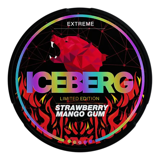 Iceberg Strawberry Mango Gum - Extreme | Vit Snus Nicotine Pouches - 50 mg