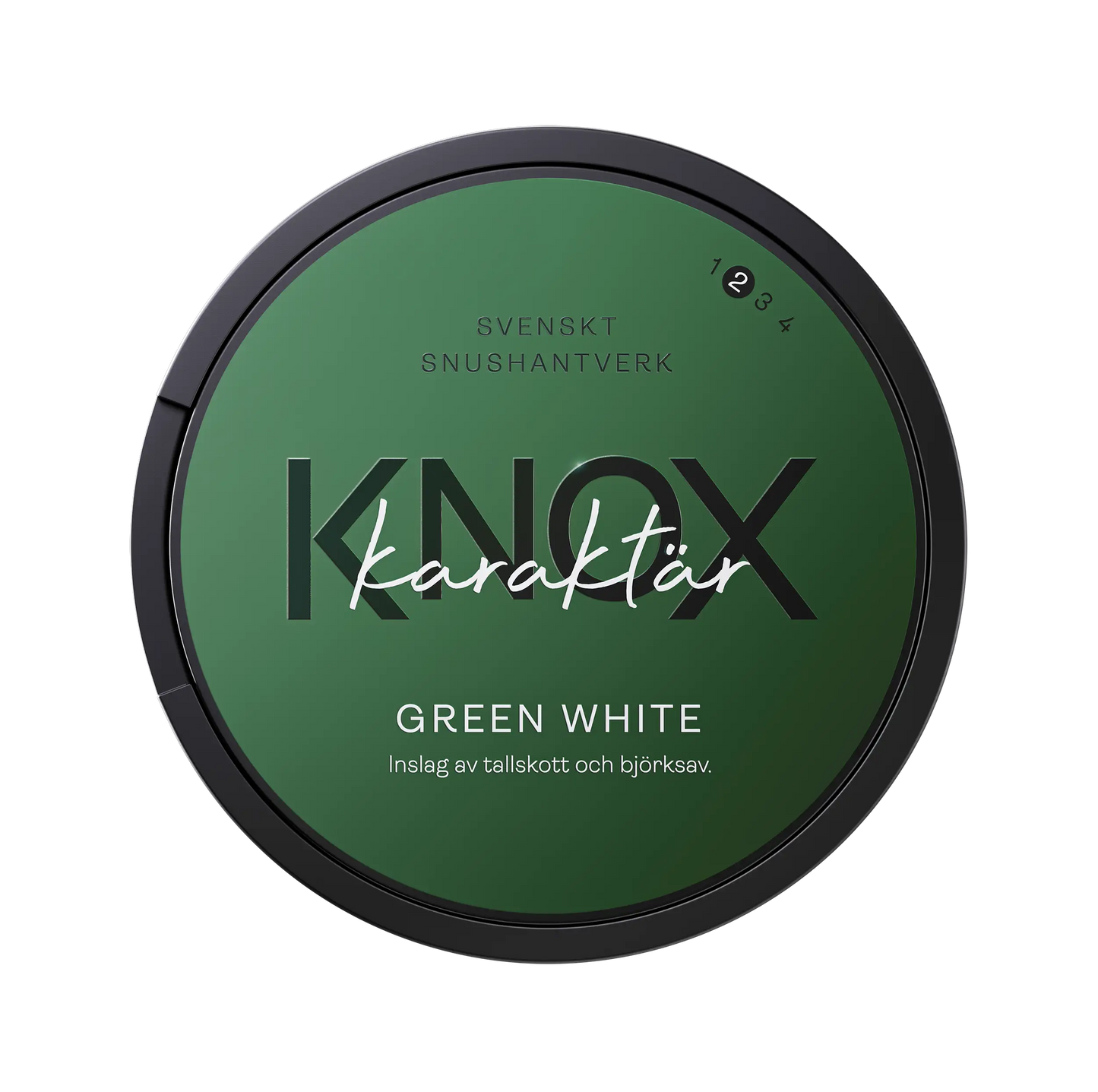 Knox karaktär - Green White | Svensk Snushantverk