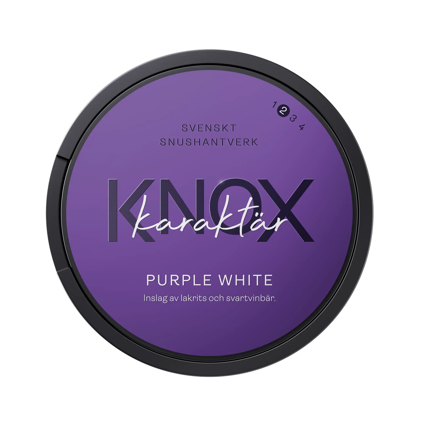 Knox karaktär - Purple White | Svensk Snushantverk