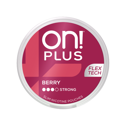ON! Plus Berry Strong Slim Nicotine Pouches S3