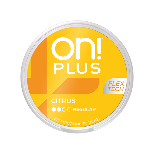 ON! Plus Citrus Regular Slim Nicotine Pouches S2