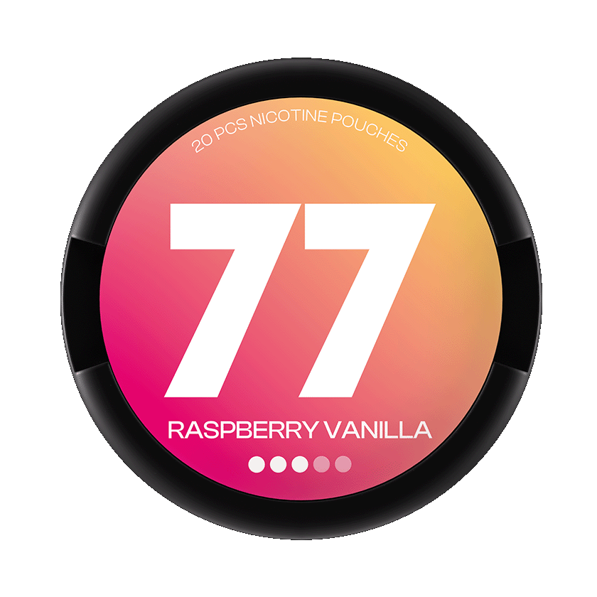 77 Raspberry Vanilla Nicotine Pouches - S3