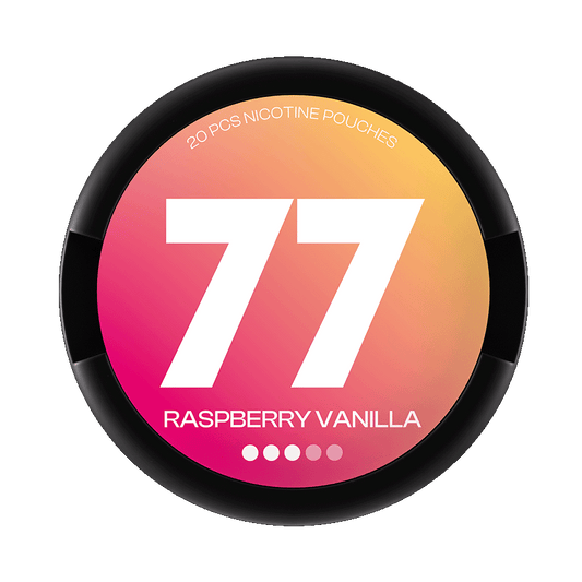 77 Raspberry Vanilla Nicotine Pouches - S3