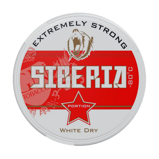 Siberia -80 Degrees Extremely Strong White Dry, Portion | Tobaksnus