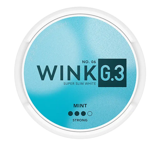 G.3 Wink Mint No6 - Super Slim White - S3 | Swedish Match